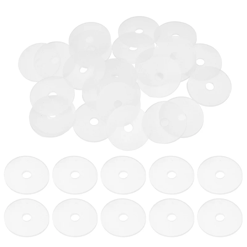 25Pcs M5 Silicone Flat Washer 5mm ID 30mm OD 2mm Thick O Sealing Ring