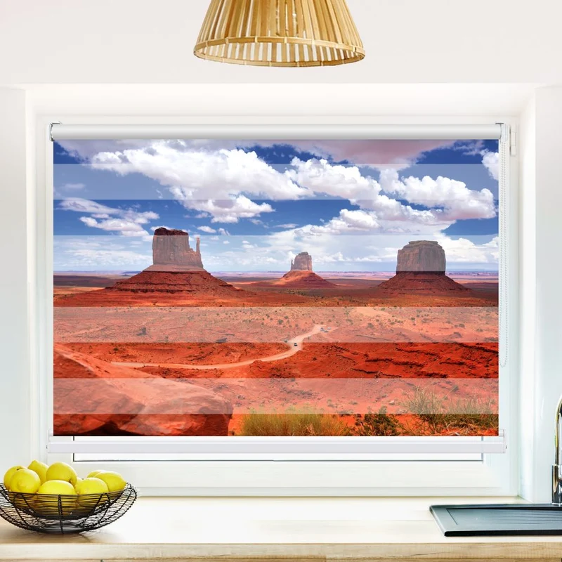 Klemmfix Doppelrollo "Monument Valley" | Klemm Doppelrollo
