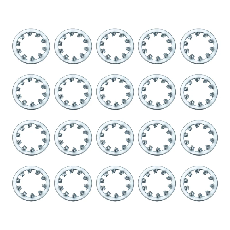 20Pcs 5/8" Zinc-Plated Carbon Steel Internal Tooth Lock Washer