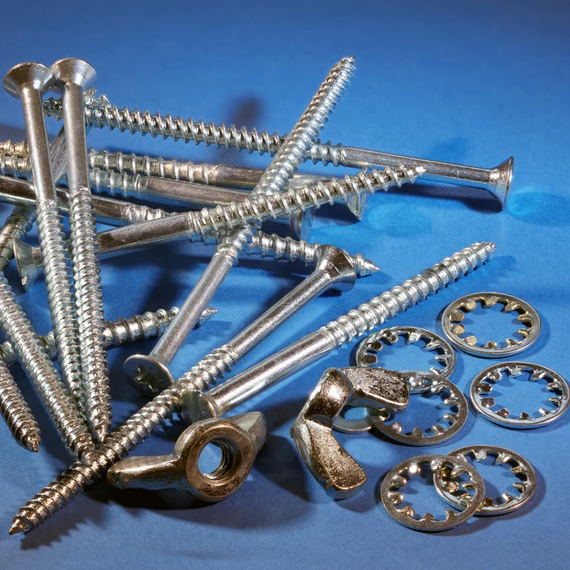 100Pcs 10# Zinc-Plated Carbon Steel Internal Tooth Lock Washer