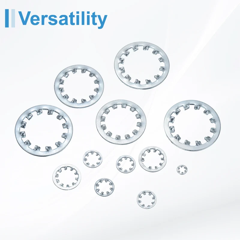 40Pcs 7/16" 304 Stainless Steel Internal Tooth Lock Washer