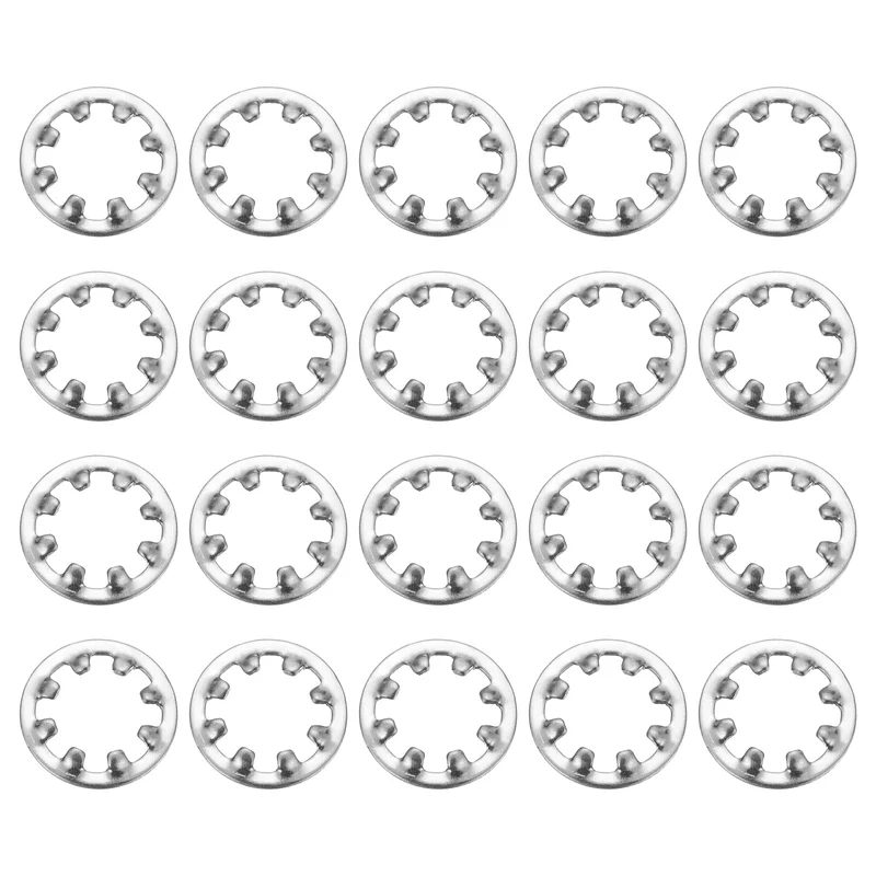 40Pcs 5/16" 304 Stainless Steel Internal Tooth Lock Washer