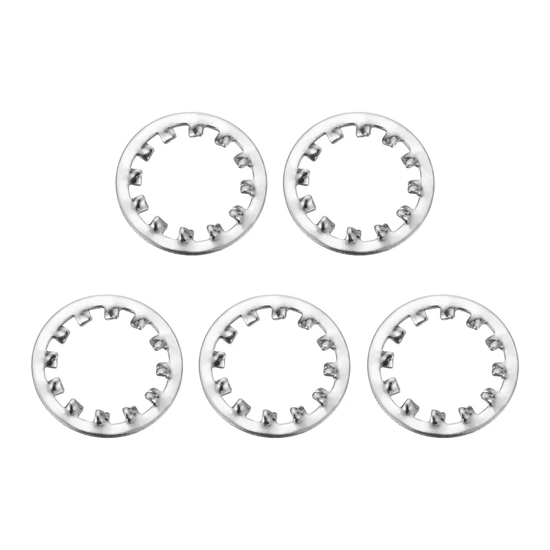 5Pcs 3/4" 304 Stainless Steel Internal Tooth Lock Washer