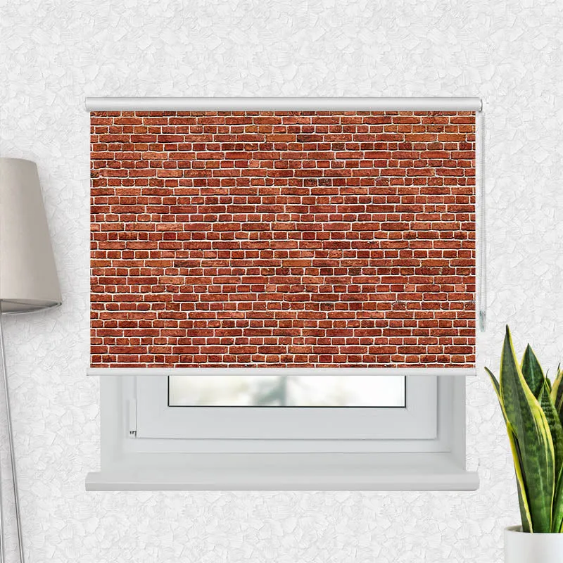 Motivrollo 'Alte Rote Ziegelmauer' | Bis B 430 x H 440 cm