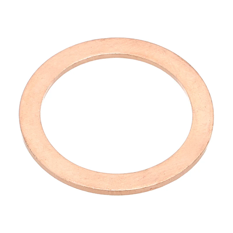 M27x35x1.5mm Flat Washers, 12PCS Copper Automotive Drain Plug Gaskets, Purple