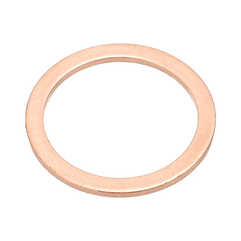 M24x30x1.5mm Flat Washers, 12PCS Copper Automotive Drain Plug Gaskets, Purple