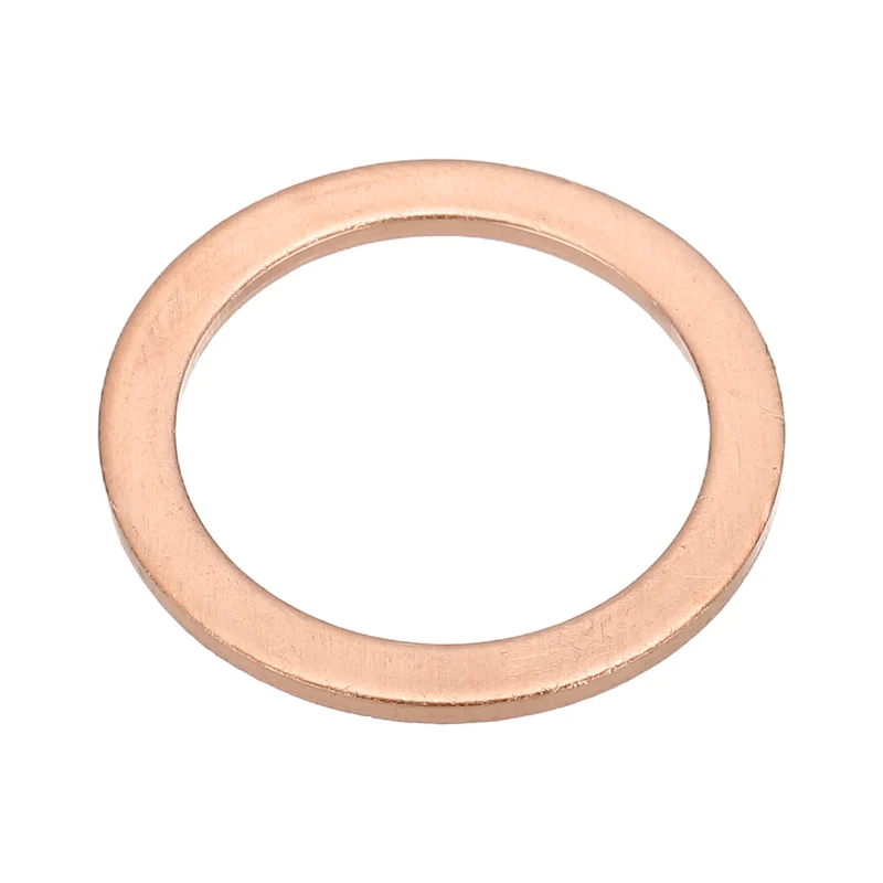M20x26x1.5mm Flat Washers, 12PCS Copper Automotive Drain Plug Gaskets, Purple
