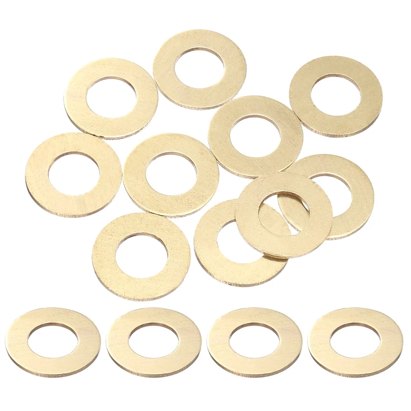 10Pcs M12 Flat Washer, 24mmx12mmx1.5mm Brass Sealing Washers for Screws Bolt