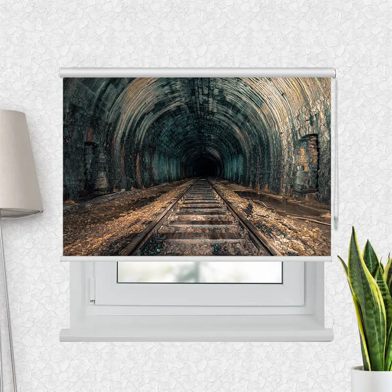 Motivrollo 'Alter Eisenbahn Tunnel' | Bis B 430 x H 440 cm