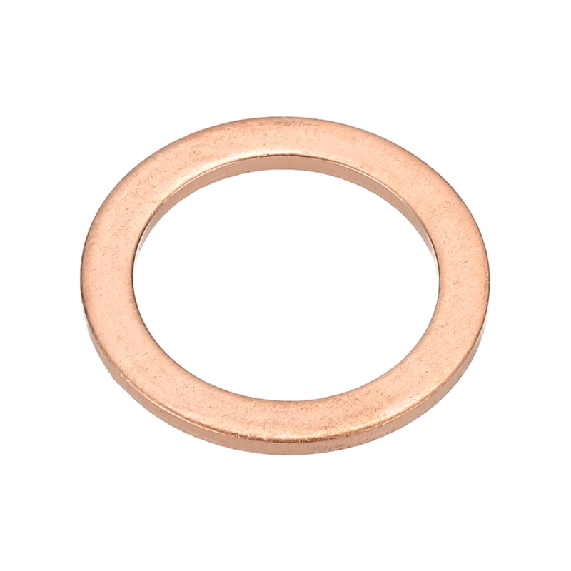M16x22x1.5mm Flat Washers, 12PCS Copper Automotive Drain Plug Gaskets, Purple