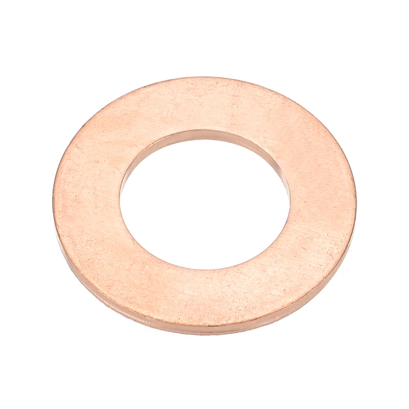 M12x22x1.5mm Flat Washers, 12PCS Copper Automotive Drain Plug Gaskets, Purple