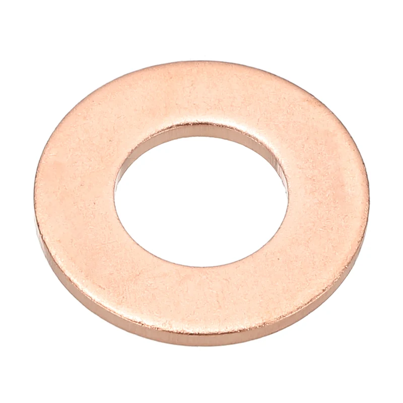 M10x20x1.5mm Flat Washers, 12PCS Copper Automotive Drain Plug Gaskets, Purple