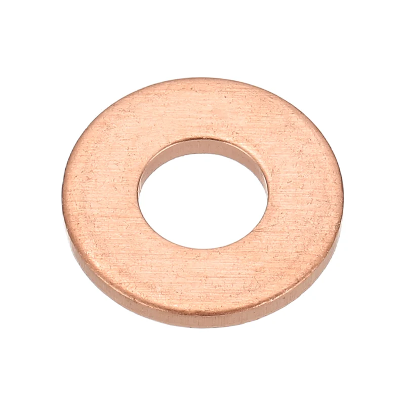 M8x18x2mm Flat Washers, 12PCS Copper Automotive Drain Plug Gaskets, Purple
