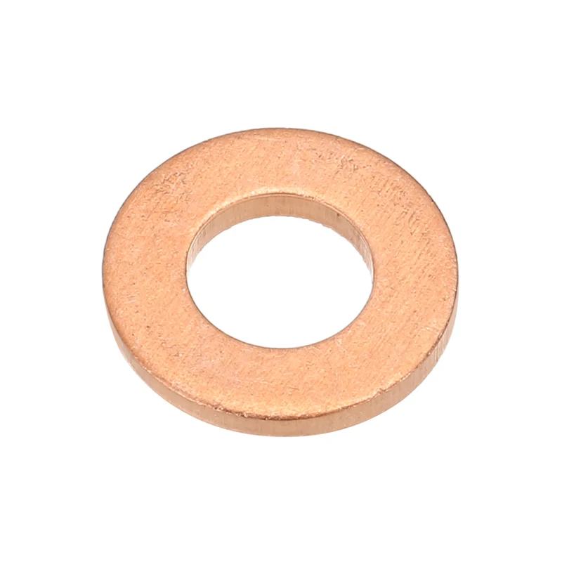 M6x12x1.5mm Flat Washers, 12PCS Copper Automotive Drain Plug Gaskets, Purple