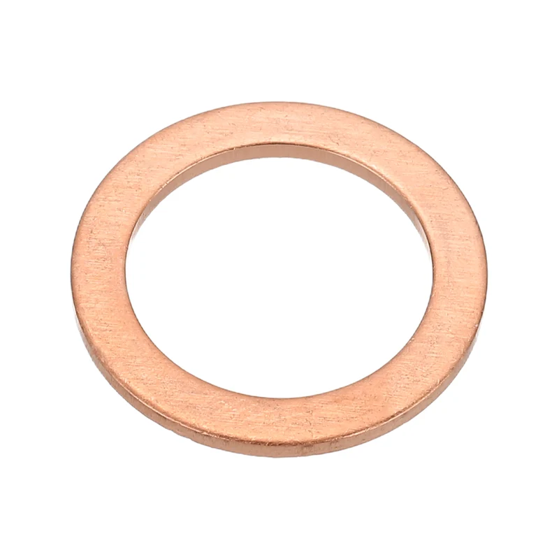 M16x22x1.5mm Flat Washers, 25PCS Copper Automotive Drain Plug Gaskets, Purple