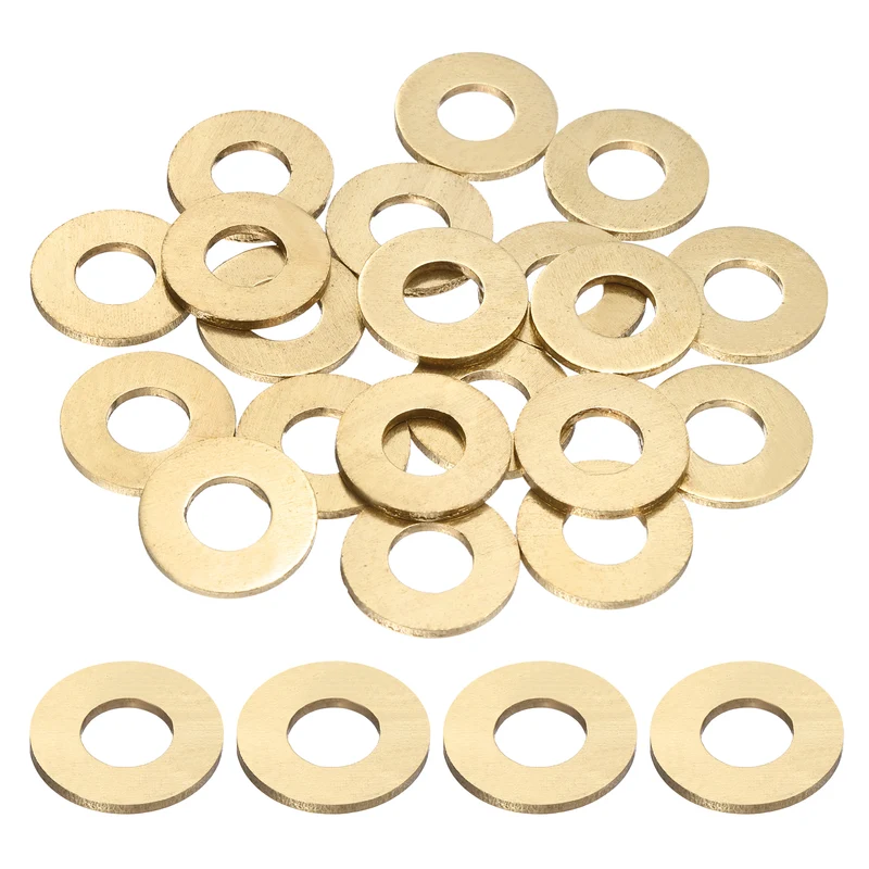 20Pcs M8 Flat Washer, 18mmx8mmx1.5mm Brass Sealing Washers for Screws Bolt