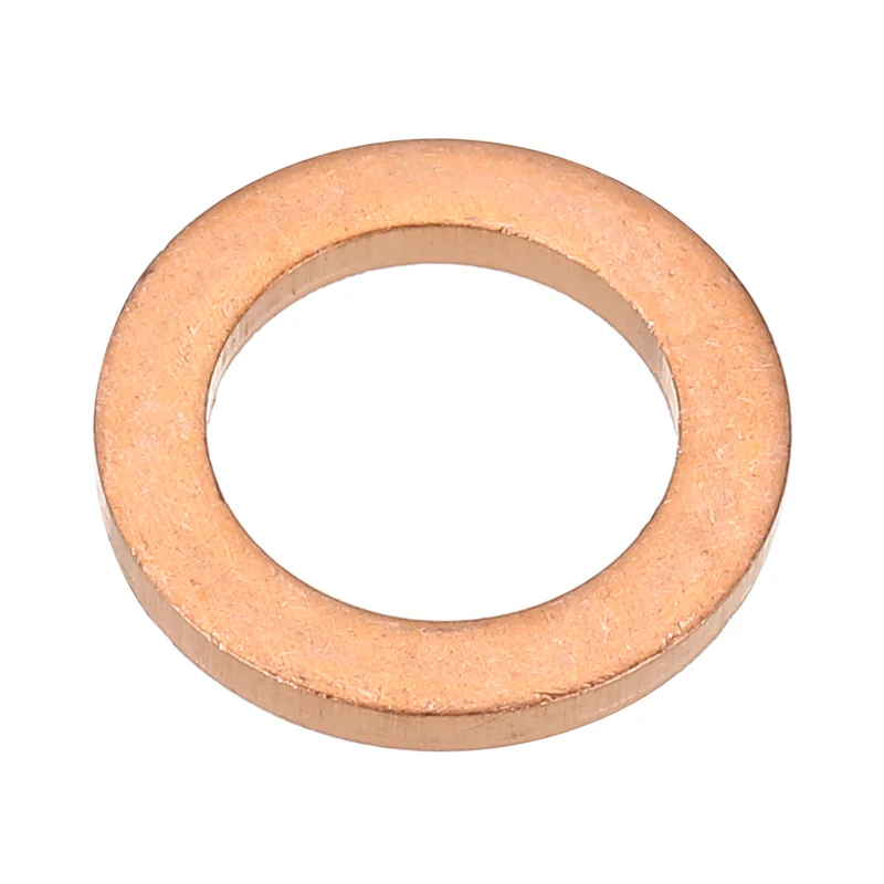 M12x18x2mm Flat Washers, 25PCS Copper Automotive Drain Plug Gaskets, Purple