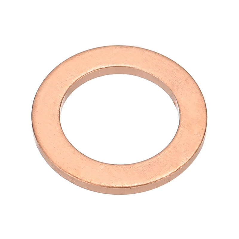 M12x18x1.5mm Flat Washers, 25PCS Copper Automotive Drain Plug Gaskets, Purple