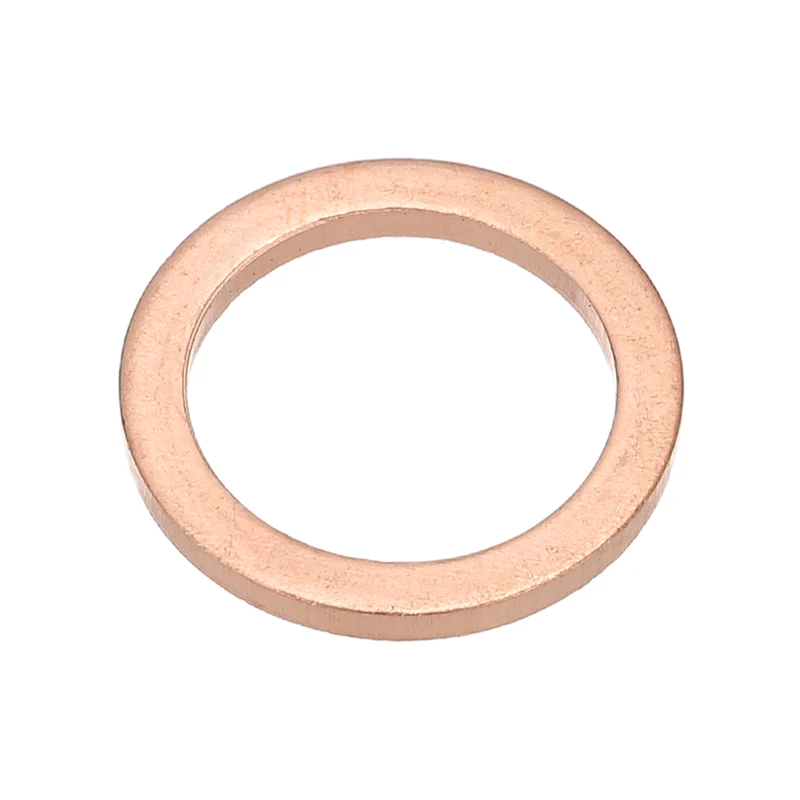 M12x16x1.5mm Flat Washers, 25PCS Copper Automotive Drain Plug Gaskets, Purple