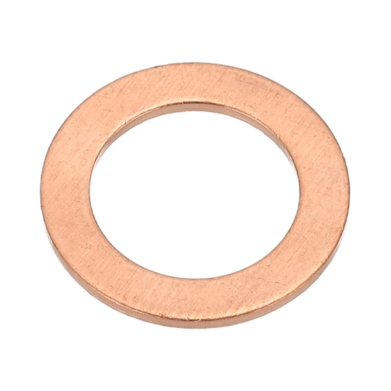 M12x18x1mm Flat Washers, 25PCS Copper Automotive Drain Plug Gaskets, Purple