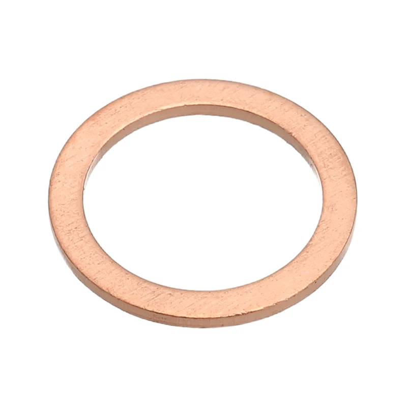M12x16x1mm Flat Washers, 25PCS Copper Automotive Drain Plug Gaskets, Purple