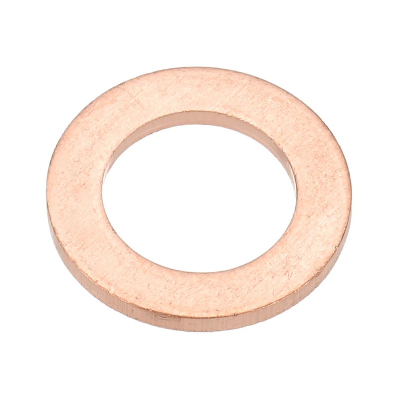 M10x16x1.5mm Flat Washers, 25PCS Copper Automotive Drain Plug Gaskets, Purple