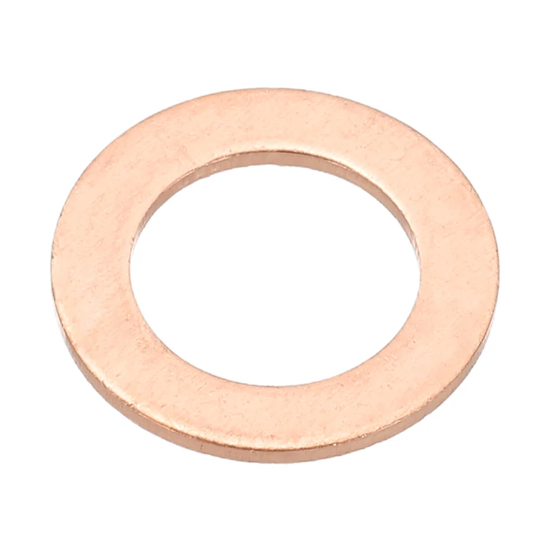 M10x16x1mm Flat Washers, 25PCS Copper Automotive Drain Plug Gaskets, Purple