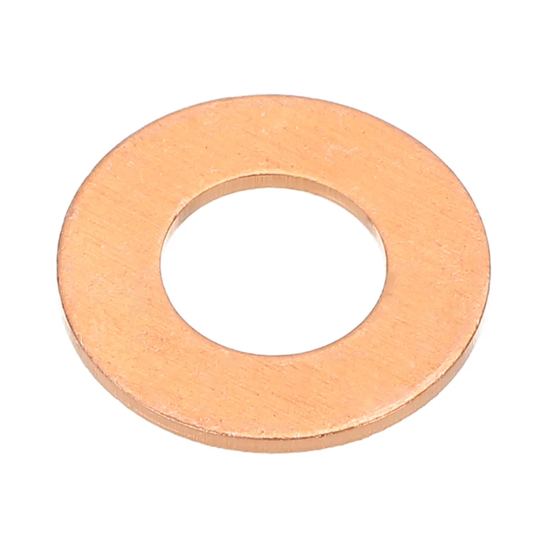 M8x16x1mm Flat Washers, 25PCS Copper Automotive Drain Plug Gaskets, Purple