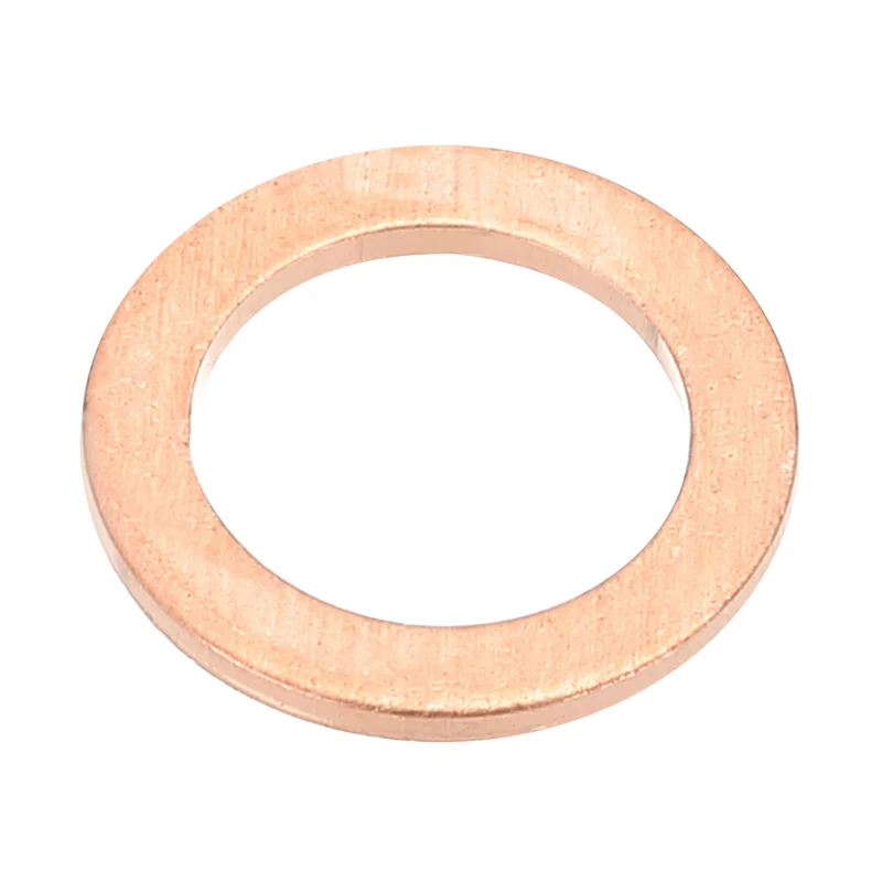 M8x12x1mm Flat Washers, 25PCS Copper Automotive Drain Plug Gaskets, Purple