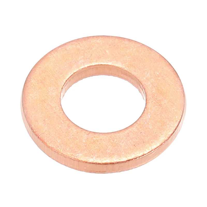 M6x12x1.5mm Flat Washers, 25PCS Copper Automotive Drain Plug Gaskets, Purple