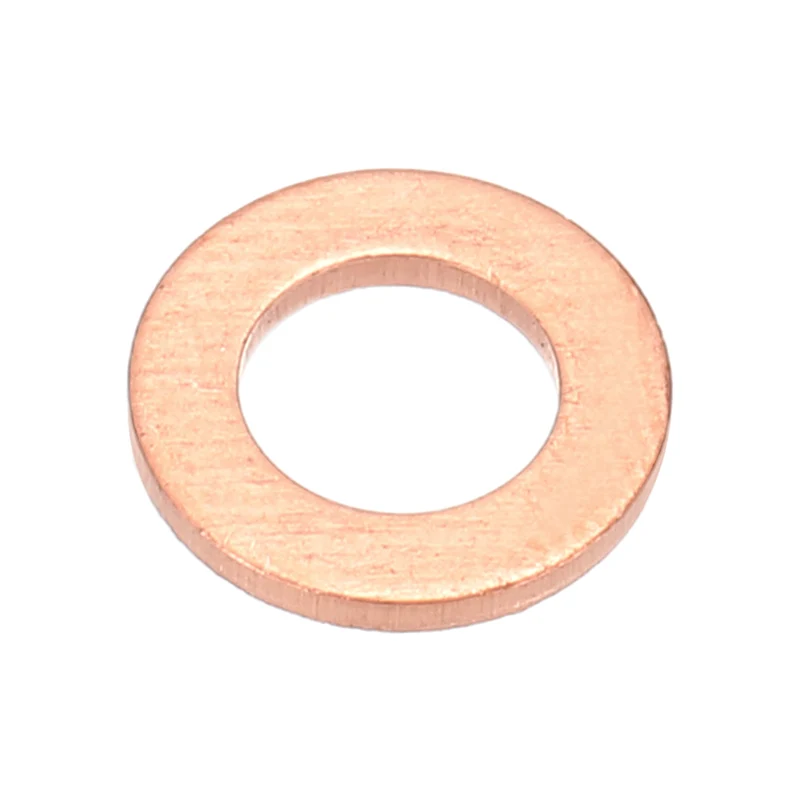 M5x9x1mm Flat Washers, 25PCS Copper Automotive Drain Plug Gaskets, Purple