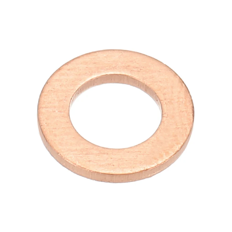 M4x8x1mm Flat Washers, 25PCS Copper Automotive Drain Plug Gaskets, Purple