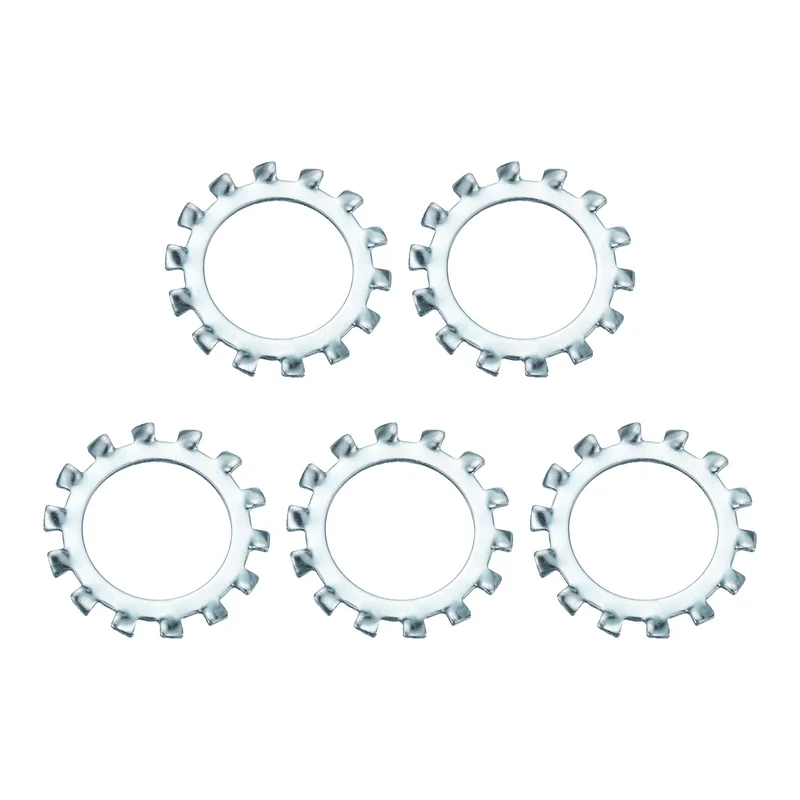 5Pcs 1" Zinc-Plated Carbon Steel External Tooth Lock Washer