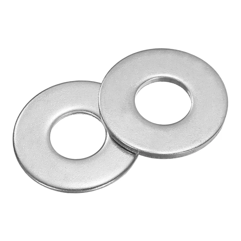 100 Pcs Fender Washer, M8 304 Stainless Steel Flat Washer Gasket, Silver