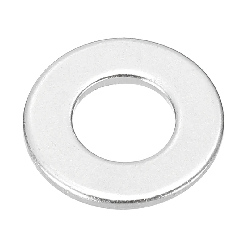 M8x16x1mm Flat Washers, 50PCS Aluminum Automotive Drain Plug Gaskets, Silver