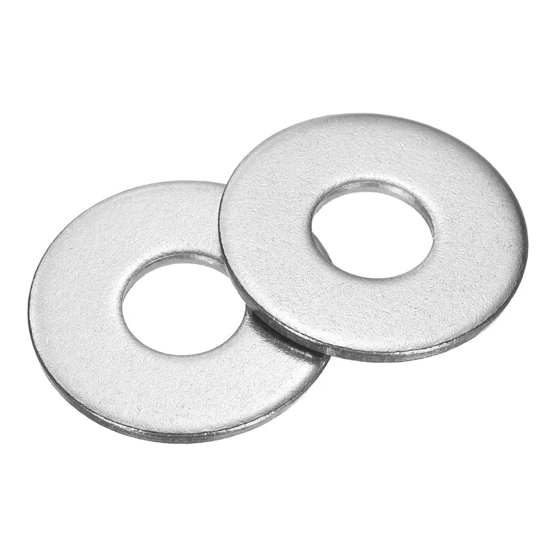 200 Pcs Fender Washer, 3/16 Inch 304 Stainless Steel Flat Washer, Silver Tone
