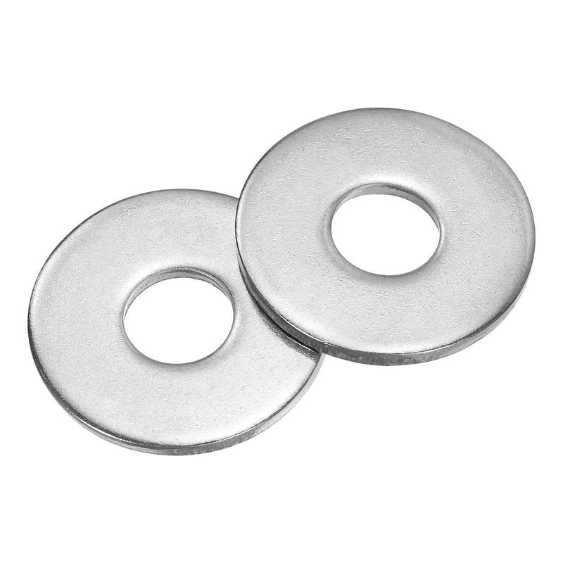 50 Pcs Fender Washer, M10 304 Stainless Steel Flat Washer Gasket, Silver