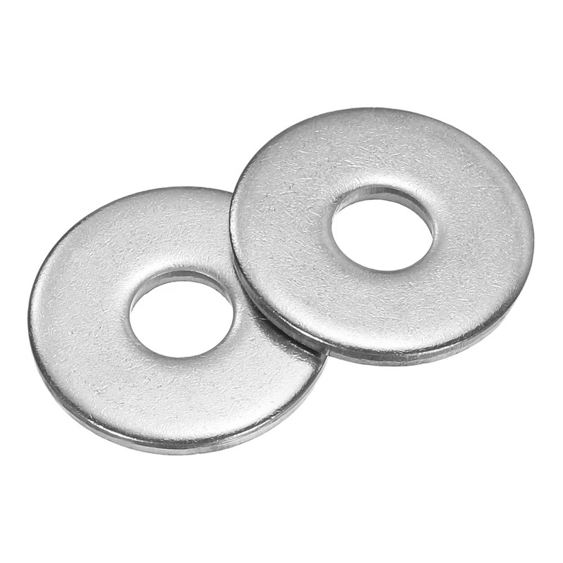 50 Pcs Fender Washer, M6 304 Stainless Steel Flat Washer Gasket, Silver