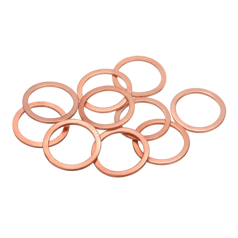 20 Pcs Flat Washers, M22x28x1.5mm Copper Sealing Washer, Sealing Ring Gasket
