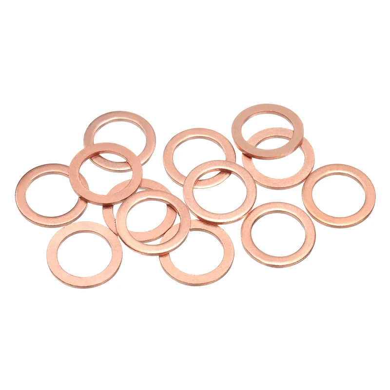 40 Pcs Flat Washers, M14x20x1.5mm Copper Sealing Washer, Sealing Ring Gasket