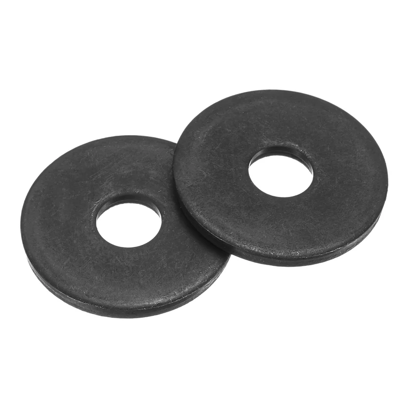 100Pcs Fender Washers, M6 Carbon Steel Flat Washer 22mm OD 2mm Thick
