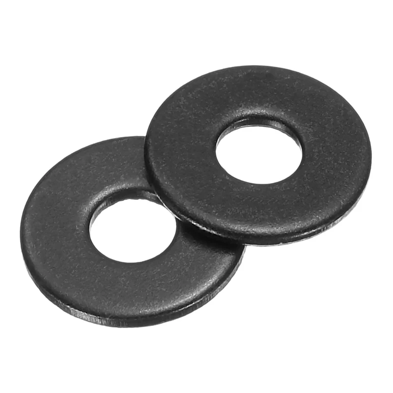 200Pcs Fender Washers, M4 Carbon Steel Flat Washer 12mm OD 1mm Thick