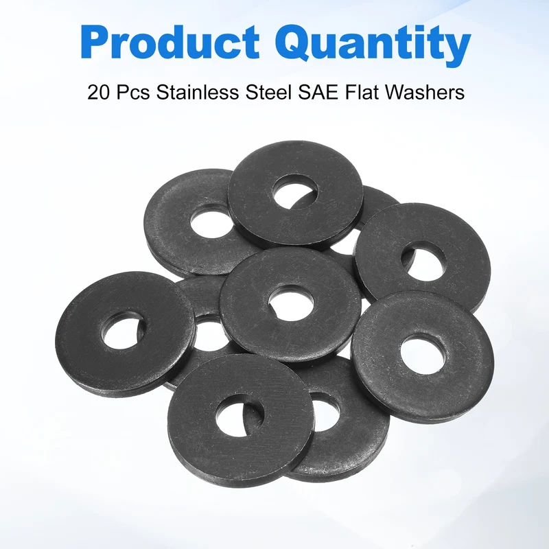 10Pcs Fender Washers M12 Carbon Steel Flat Washer 40mm OD 5mm Thick