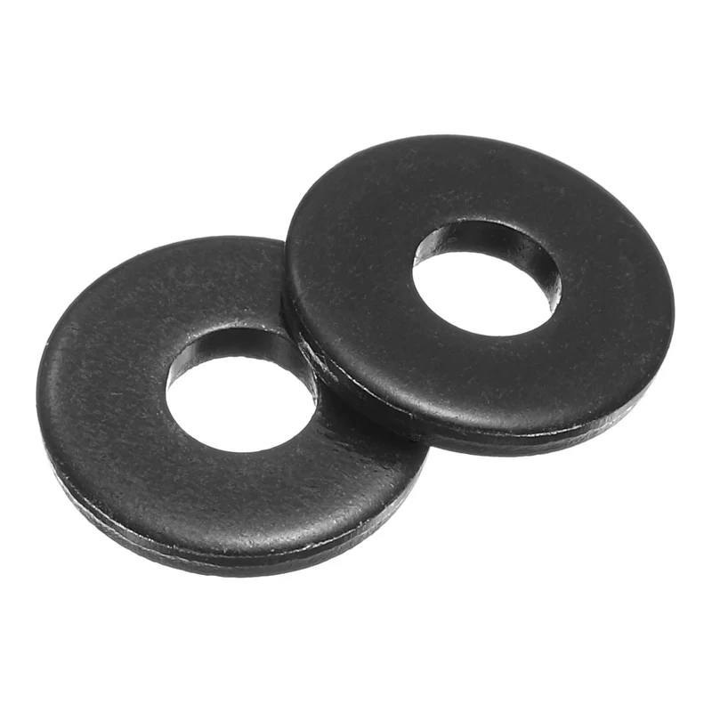 50Pcs Fender Washers, M5 Carbon Steel Flat Washer 15mm OD 2mm Thick