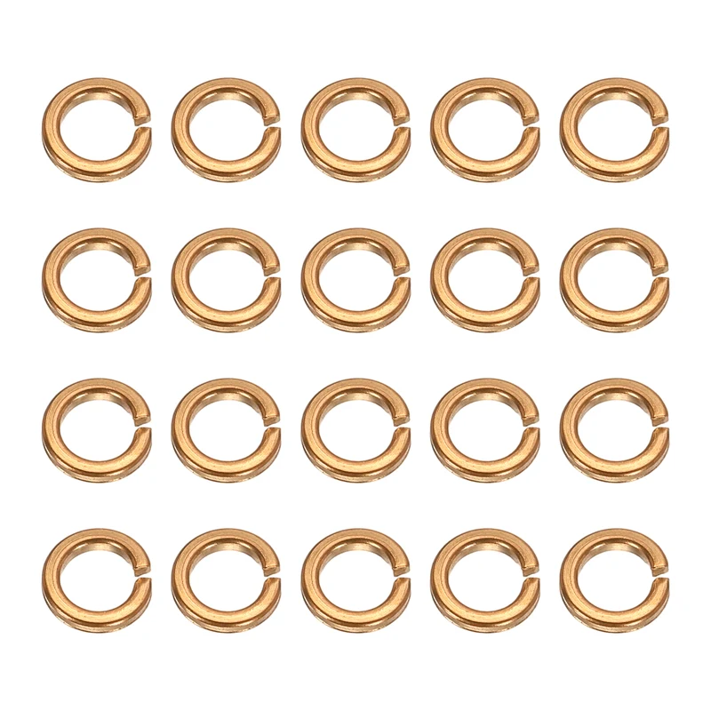 M3x5x0.8mm Split Lock Washer, 20 PCS Copper Metric Spring Lock Gaskets