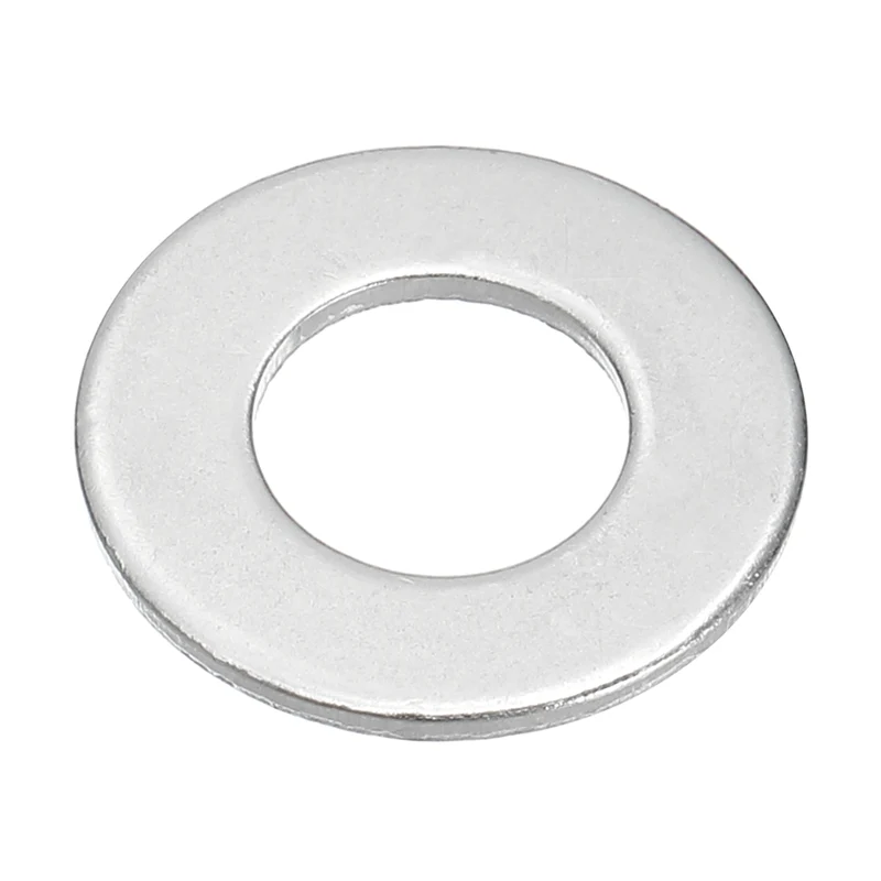 M8x16x1mm Flat Washers, 100PCS Aluminum Automotive Drain Plug Gaskets, Silver