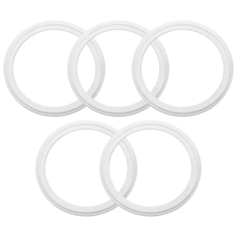 5Pcs PTFE Sanitary Gasket 3.5" Fits OD 105mm Sanitary Pipe Weld Ferrule