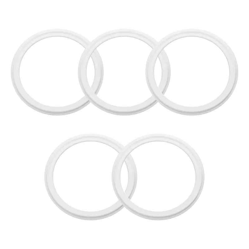 5Pcs PTFE Sanitary Gasket 3" Fits OD 90mm Sanitary Pipe Weld Ferrule