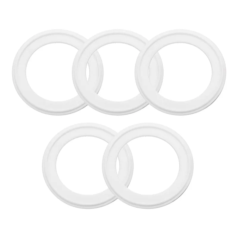 5Pcs PTFE Sanitary Gasket 2.25" Fits OD 77.5mm Sanitary Pipe Weld Ferrule