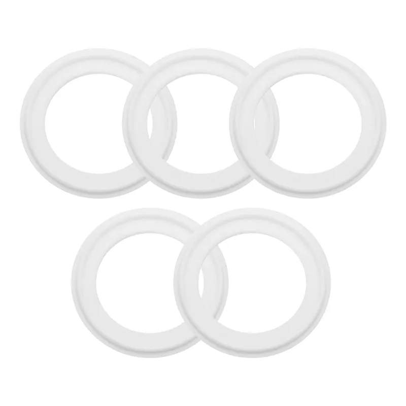 5Pcs PTFE Sanitary Gasket 1.75" Fits OD 63.5mm Sanitary Pipe Weld Ferrule